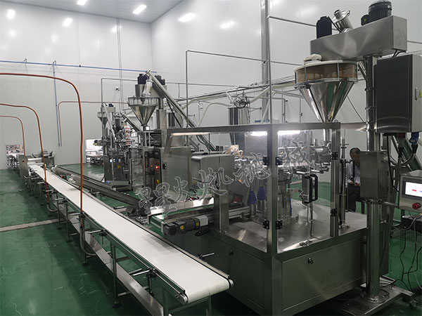 全自動(dòng)粉劑包裝機械展示
